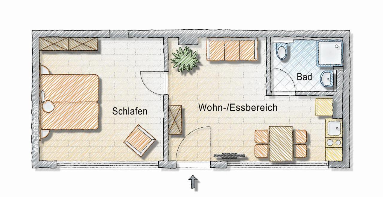 2-Zimmer-Appartment In Top-City-Lage Mit Parken Und Klimaanlage Nuremberga Exterior foto